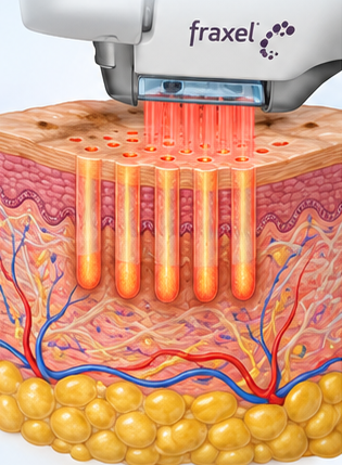 Fraxel laser illustration