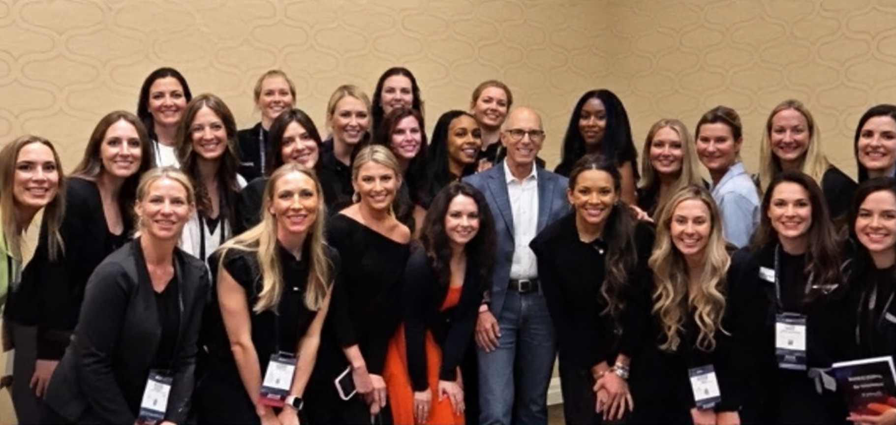 Dr. Tager with a professional training cohort