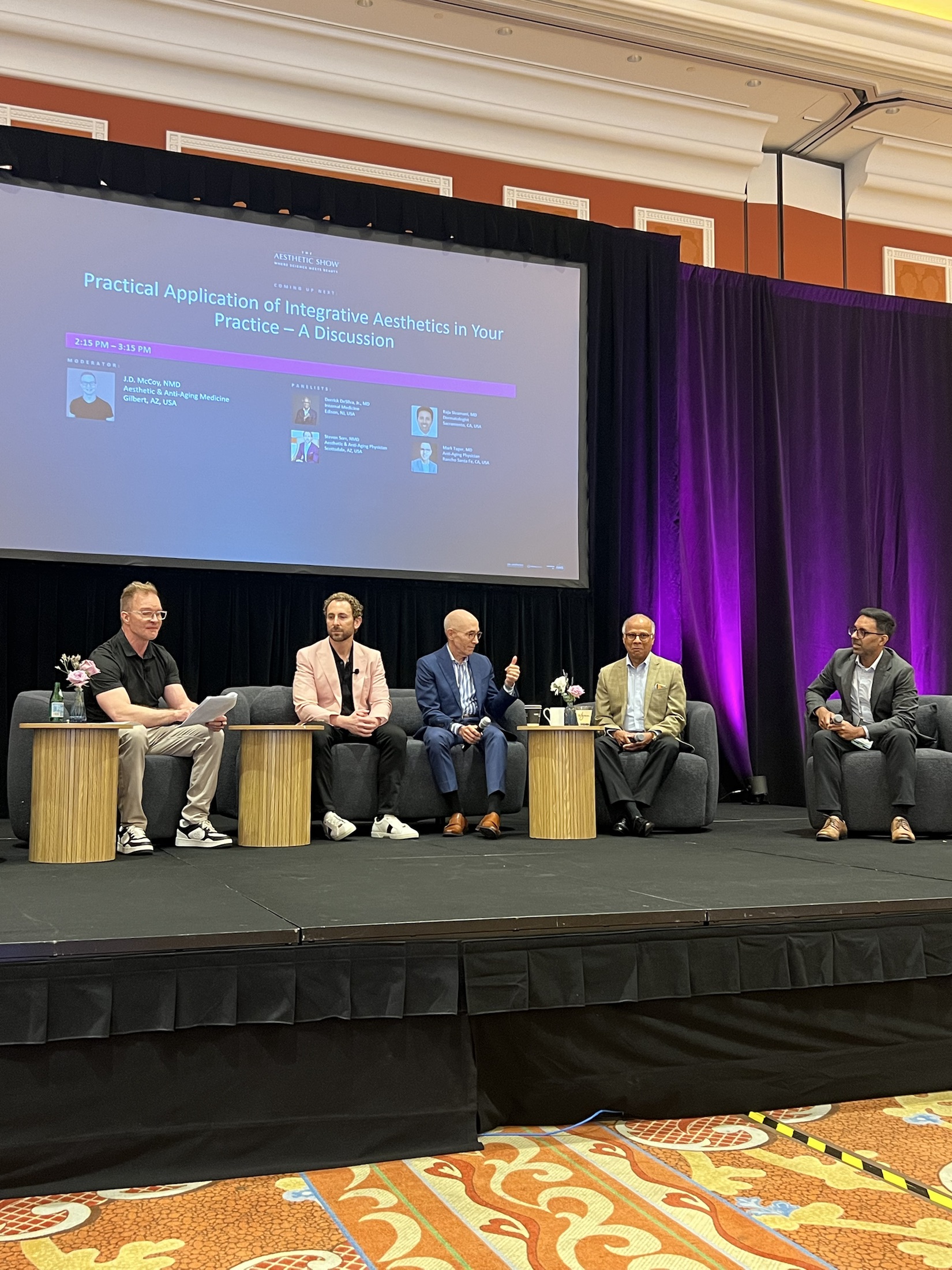Dr. Tager participating in a professional panel